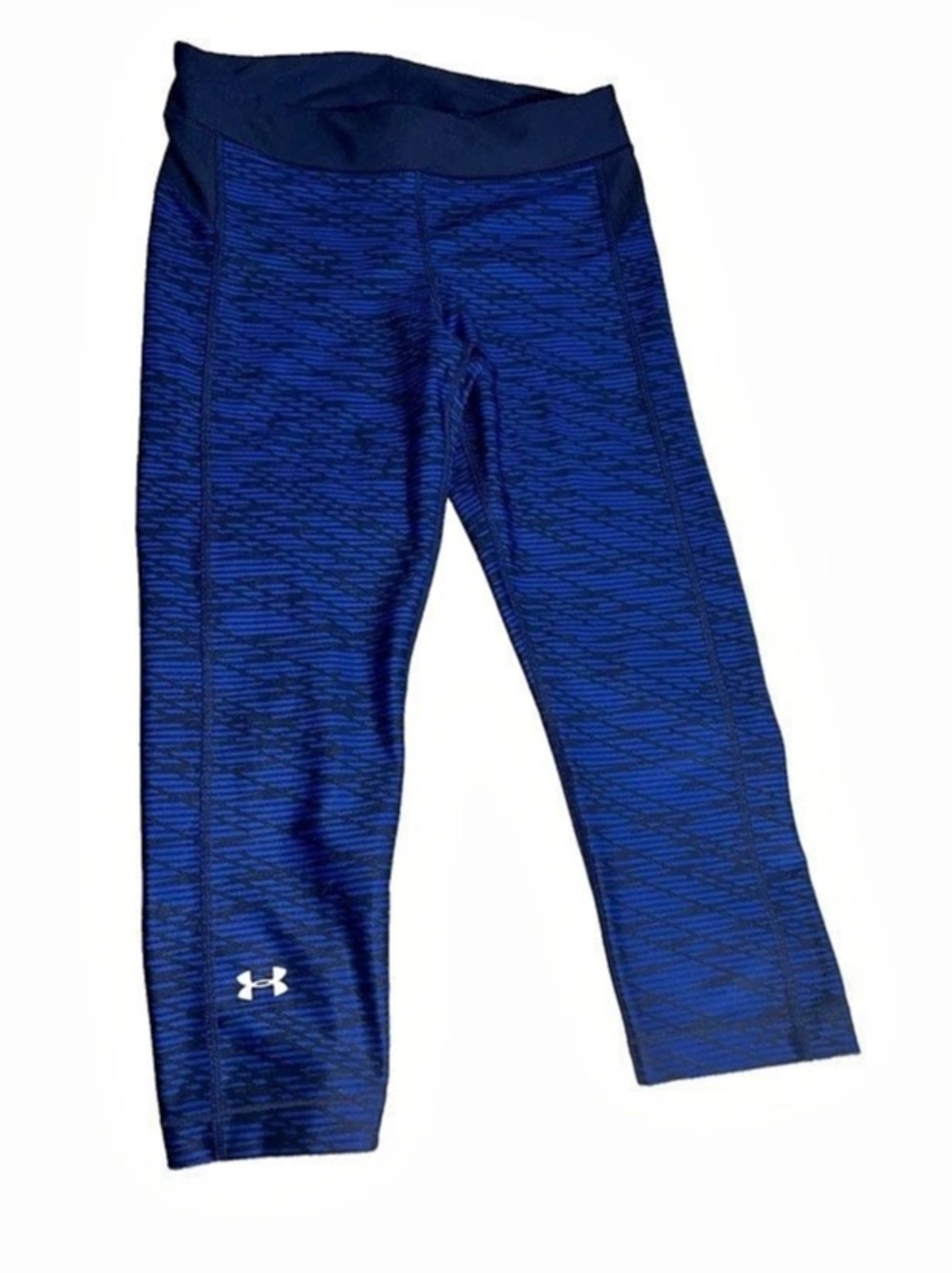 Under Armour HeatGear Printed Compression Crop Leggings Medium